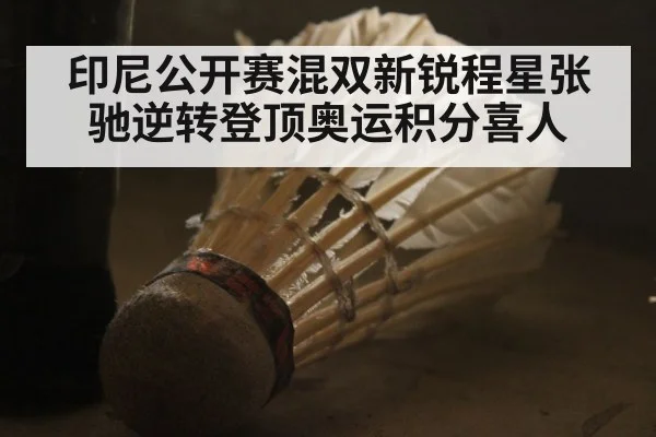 印尼公开赛混双新锐程星张驰逆转登顶奥运积分喜人