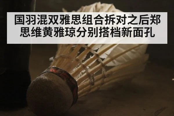 国羽混双雅思组合拆对之后郑思维黄雅琼分别搭档新面孔